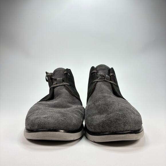 UGG Freamon Dark Gray Leather Waterproof Chukka Lace Up Boot 1094358 Mens Sz 9.5 - Picture 2 of 10
